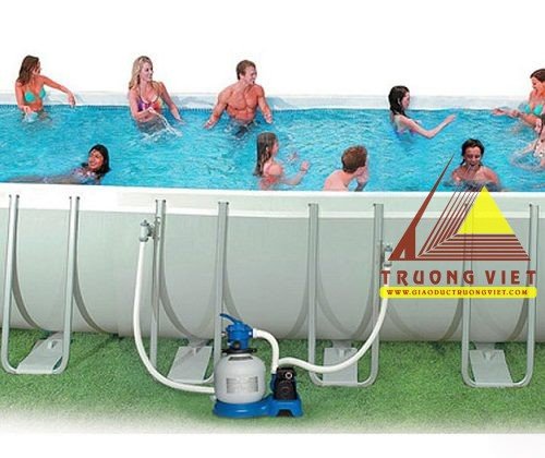 Bể bơi di động khung kim loại 6,6m X 18,6m