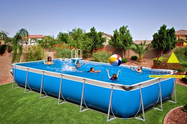 Bể bơi di động khung kim loại 5,1m X 12,6m