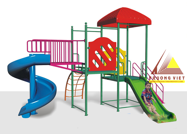 Nhà chòi cầu trượt xoắn H-May 24A