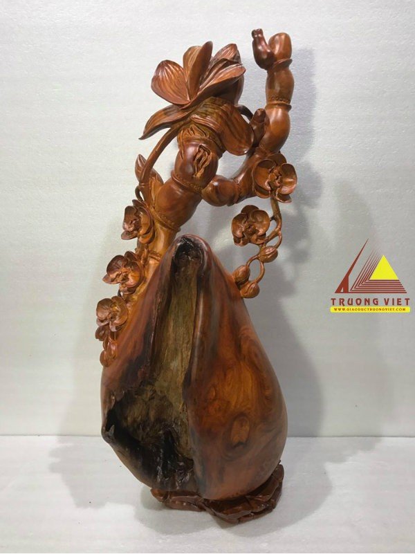 Trúc lan phong thủy gỗ hương