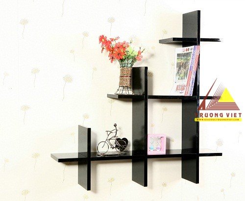 Kệ gỗ treo tường dạng bậc thang