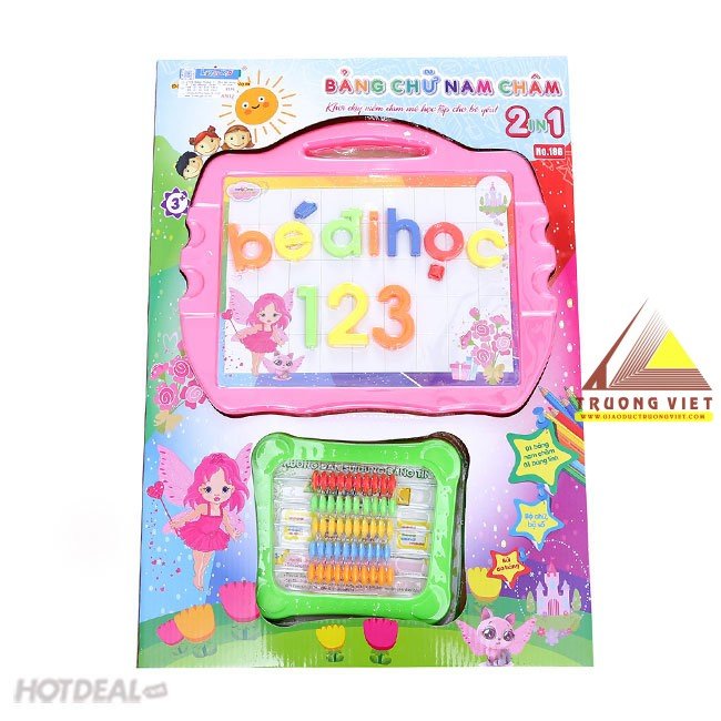 Bảng chữ nam châm - màu hồng