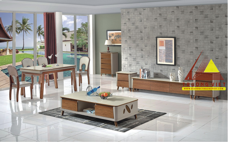 Bàn trà, kệ ti vi nhập khẩu BKĐ043