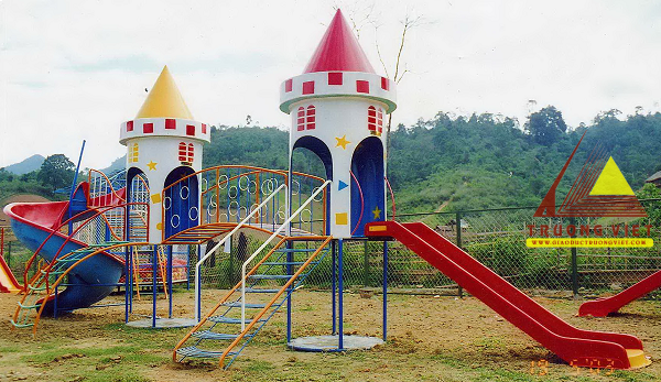 Bộ liên hoàn 2 khối hình lâu đài