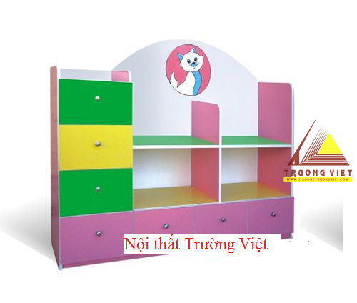 Kệ trưng bày 4 khoang 7 ô kéo TVGG053