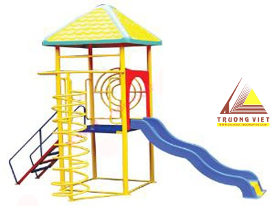 Nhà chòi đa năng một khối cầu trượt