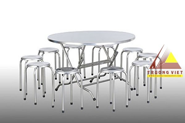 Bàn ăn tròn chân gấp