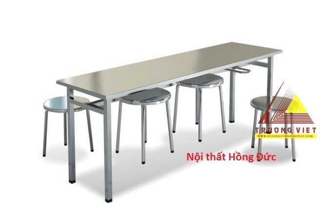 Bàn ghế ăn 06 chỗ, có móc treo ghế