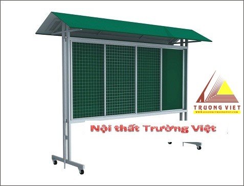 Bảng từ di động có mái che B01