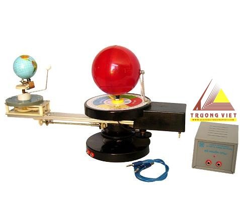 Mô hình quay của trái đất, mặt trời, mặt trăng