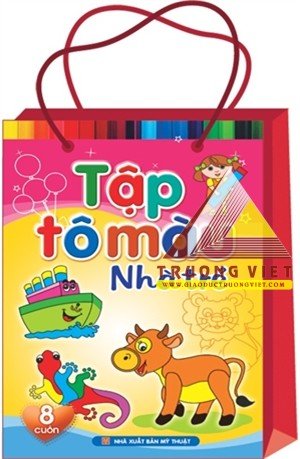 Tập tô màu Nhà trẻ ( Túi 8 cuốn)
